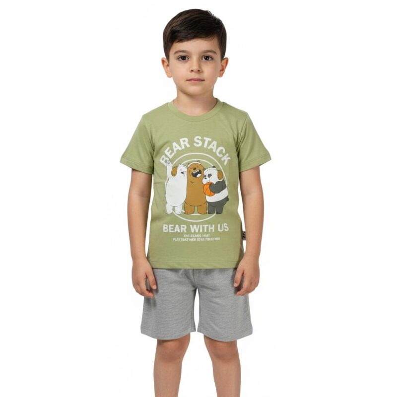 Moyes σετ μπλούζα με σορτσάκι «Bear With Us»