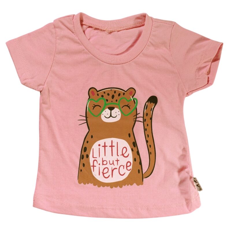Moyes βρεφικό σετ μπλουζίτσα με κολάν κάπρι «Little Fierce Cat» - Image 2