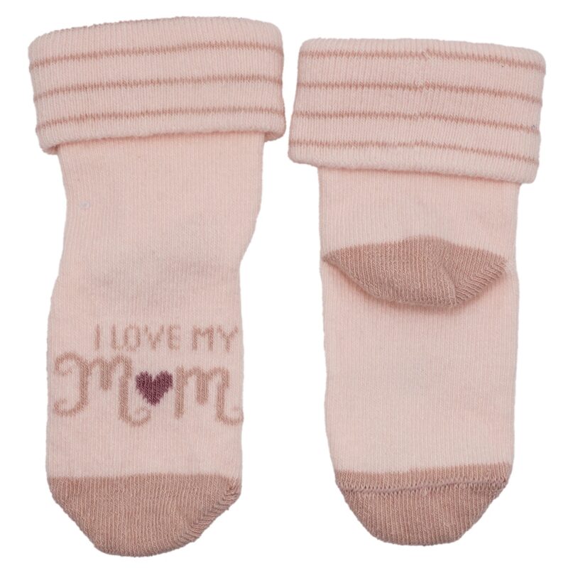 Katamino Baby βρεφικές καλτσούλες «I Love My Mom in Pink»