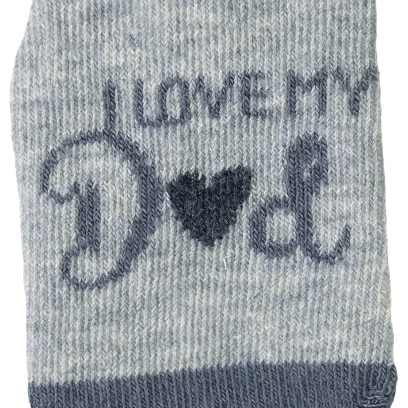 Katamino Baby βρεφικές καλτσούλες «I Love My Dad in Grey» - Image 2