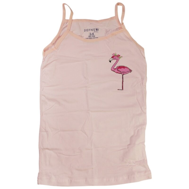 Defne Baby παιδικά φανελάκια τριών τεμαχίων «Flamingoes» - Image 4