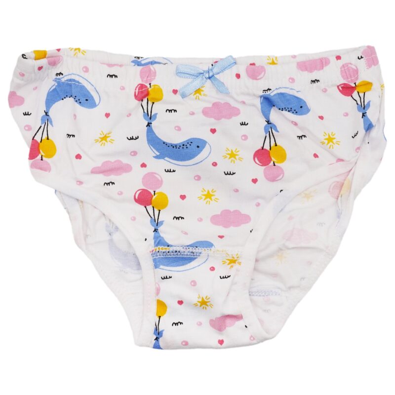 Defne Baby παιδικά βρακάκια τριών τεμαχίων «Whales Panties» - Image 2