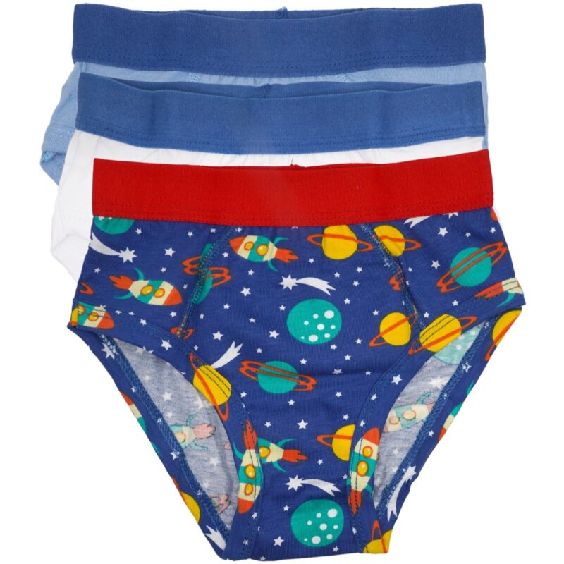 Defne Baby παιδικά βρακάκια τριών τεμαχίων «Astronaut Panties»
