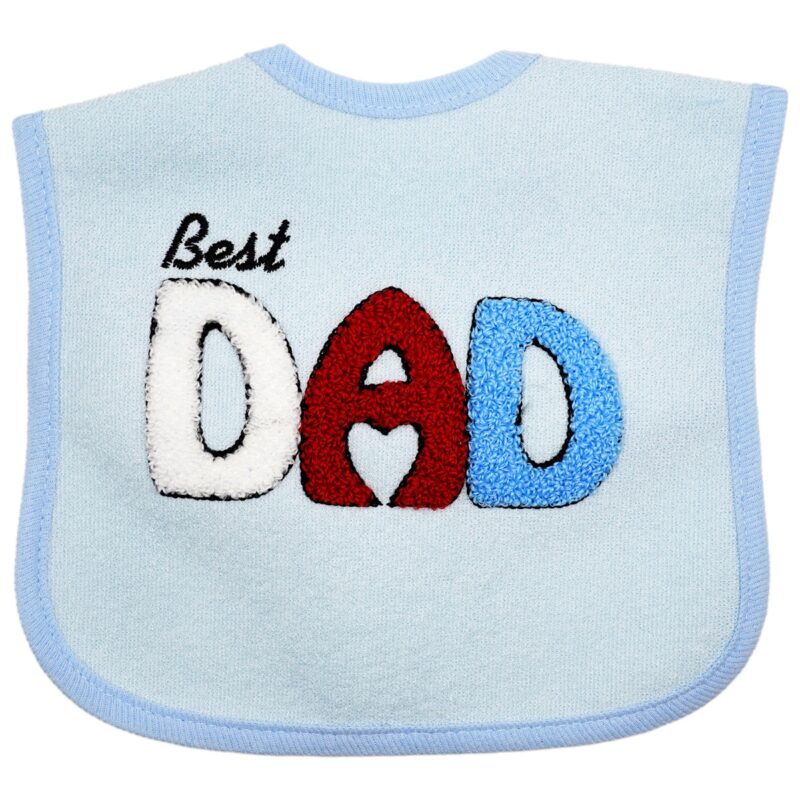 Baby Tone αδιάβροχη σαλιάρα φαγητού «Dad's Best Boy»