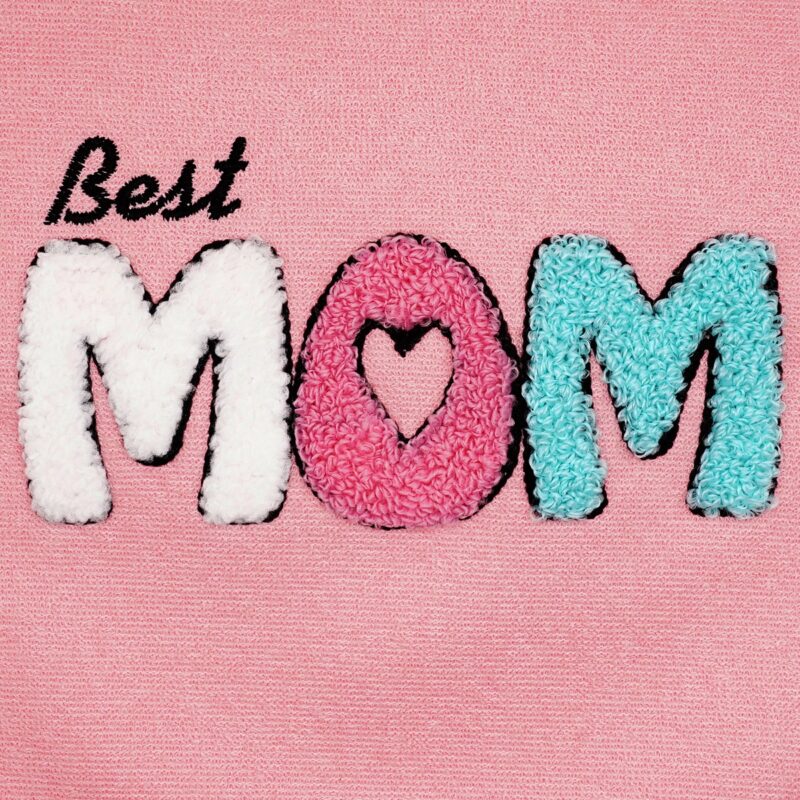 Baby Tone αδιάβροχη σαλιάρα φαγητού «Moms Best Girl» - Image 2