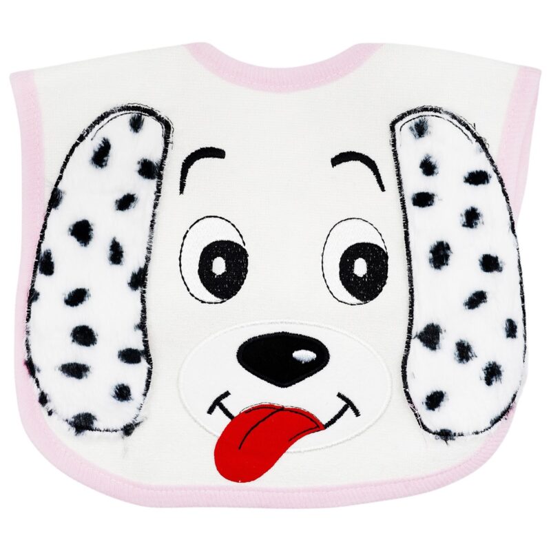 Baby Tone αδιάβροχη σαλιάρα φαγητού «Pink Doggy»
