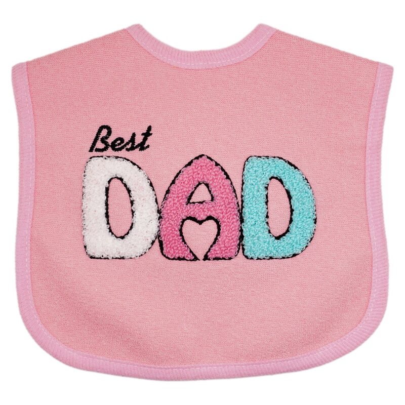 Baby Tone αδιάβροχη σαλιάρα φαγητού «Dad's Best Girl»