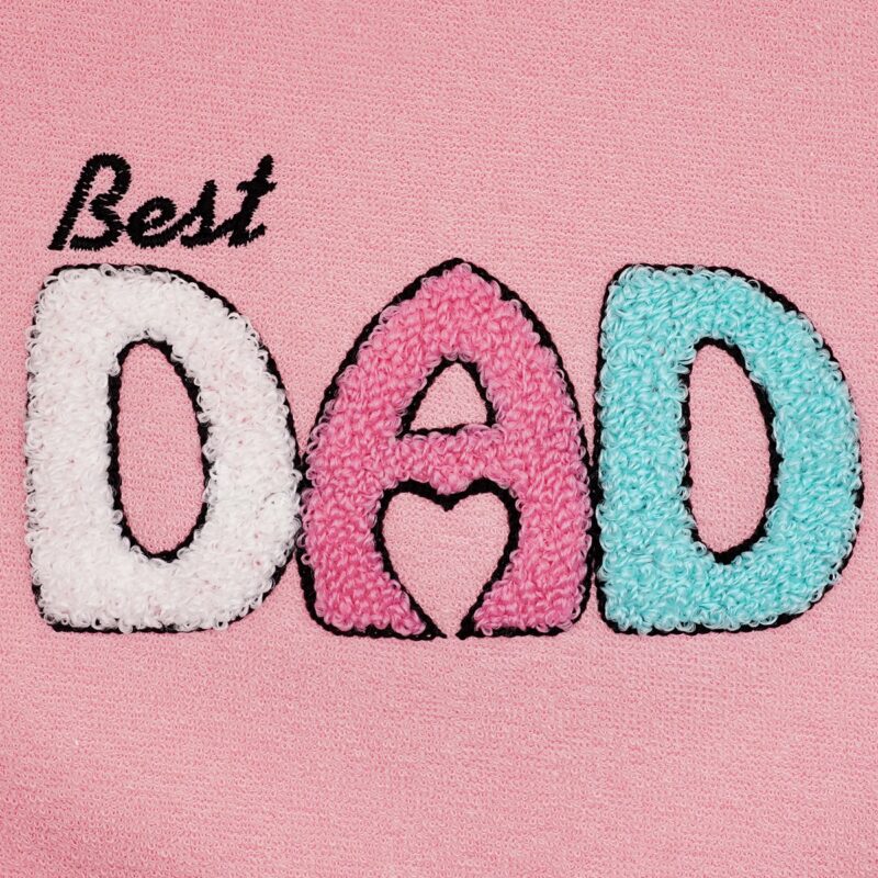 Baby Tone αδιάβροχη σαλιάρα φαγητού «Dad's Best Girl» - Image 2