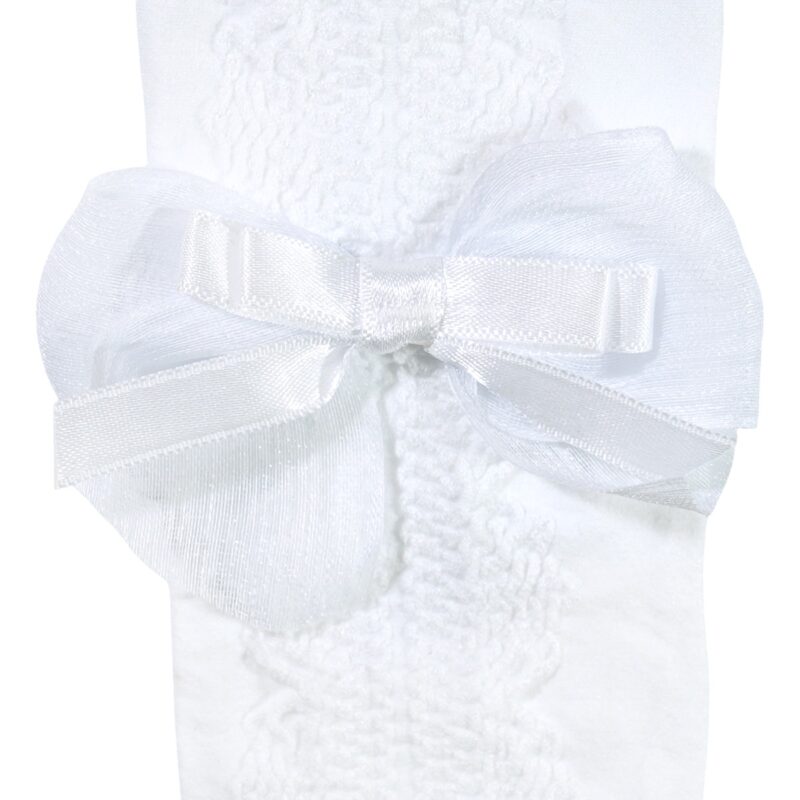 Katamino Kids καλσόν με φιογκάκια «White Tulle Bow» - Image 2