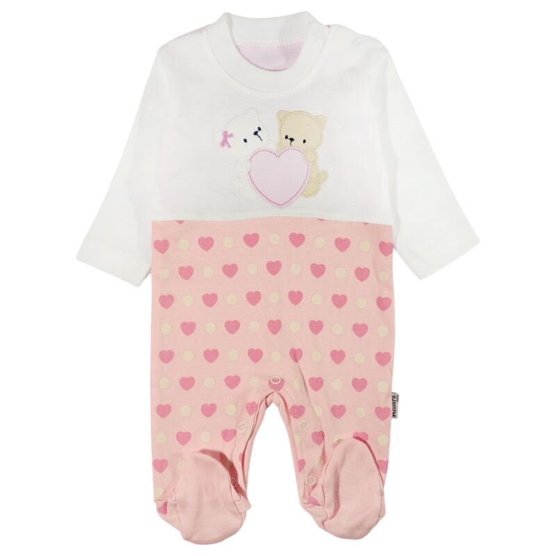 Annora Baby λεπτό ολόσωμο φορμάκι και κορδέλα για τα μαλλιά «Lovely Bears» - Image 2