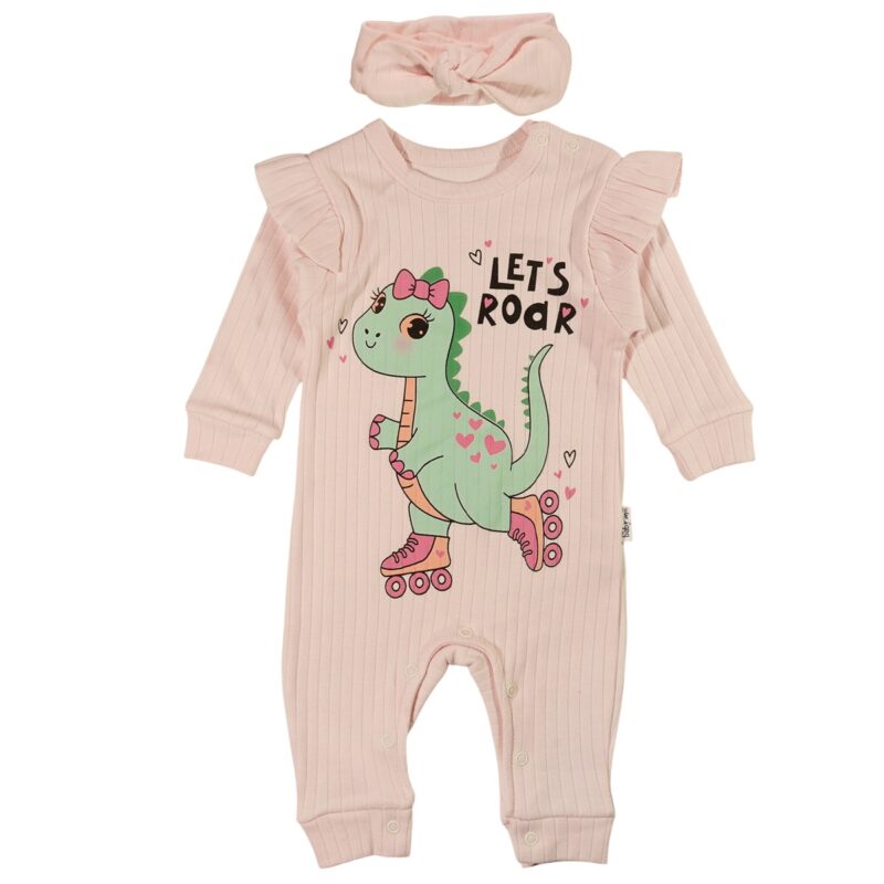 Baby Mii λεπτό φορμάκι και κορδέλα για τα μαλλιά «Let’s Roar»