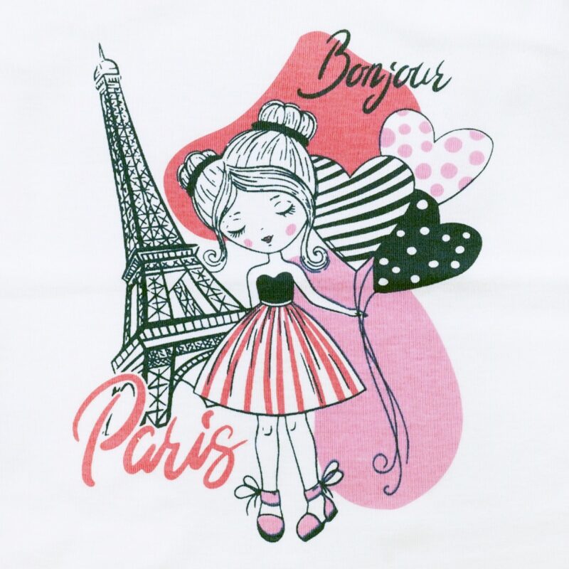 Biyo Kids φανελάκι με στάμπα «Bonjour Paris» - Image 2