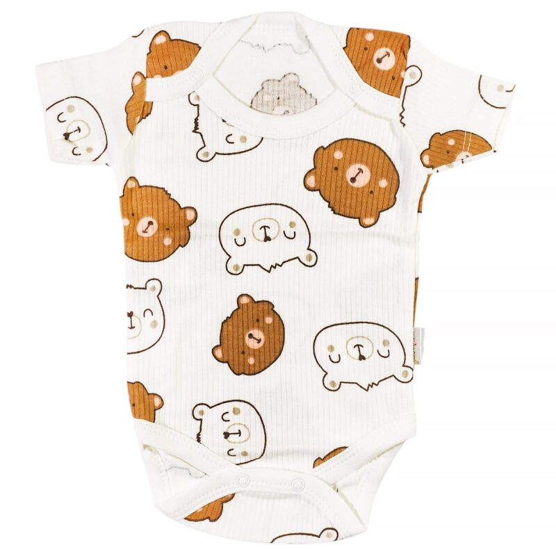 Nayinom κοντομάνικο κορμάκι «Brown Teddies»