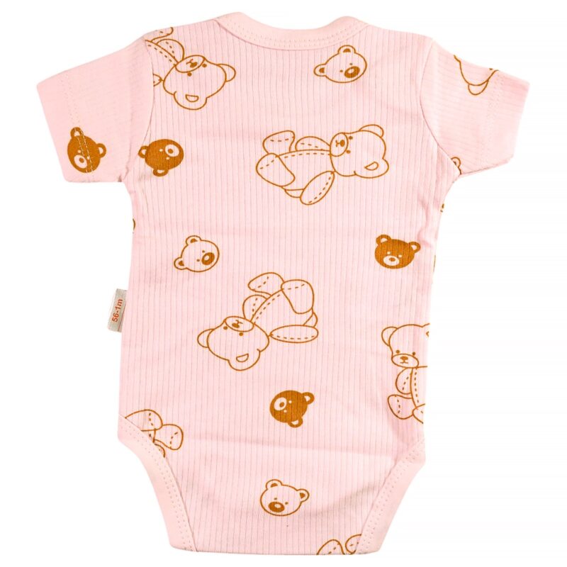 Nayinom κοντομάνικο κορμάκι «Pink Bears» - Image 2