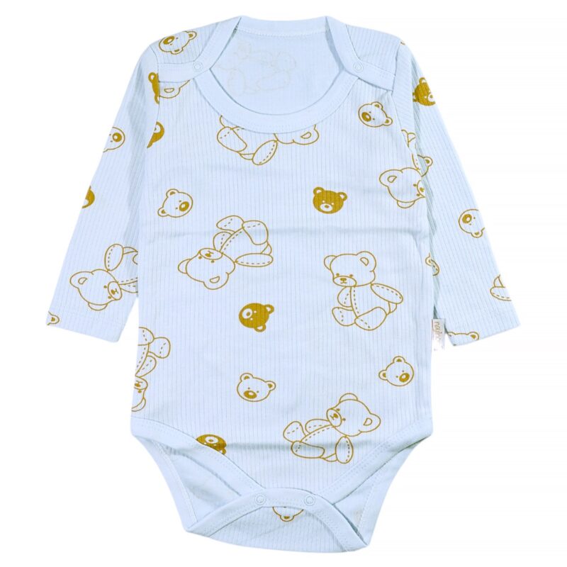Nayinom μακρυμάνικο κορμάκι «Blue Teddies»