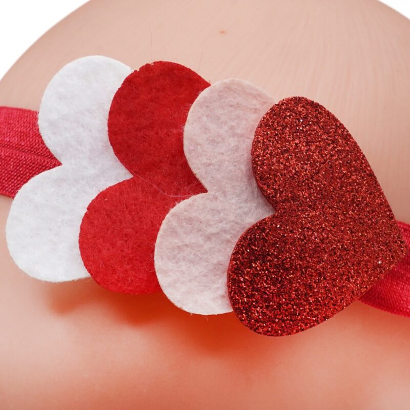 Defne κορδέλα μαλλιών «Red Hearts» - Image 2