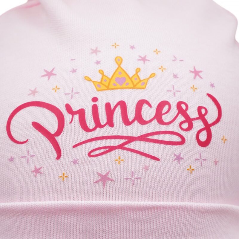 Defne σκουφάκι νεογνού «Pink Princess» - Image 2