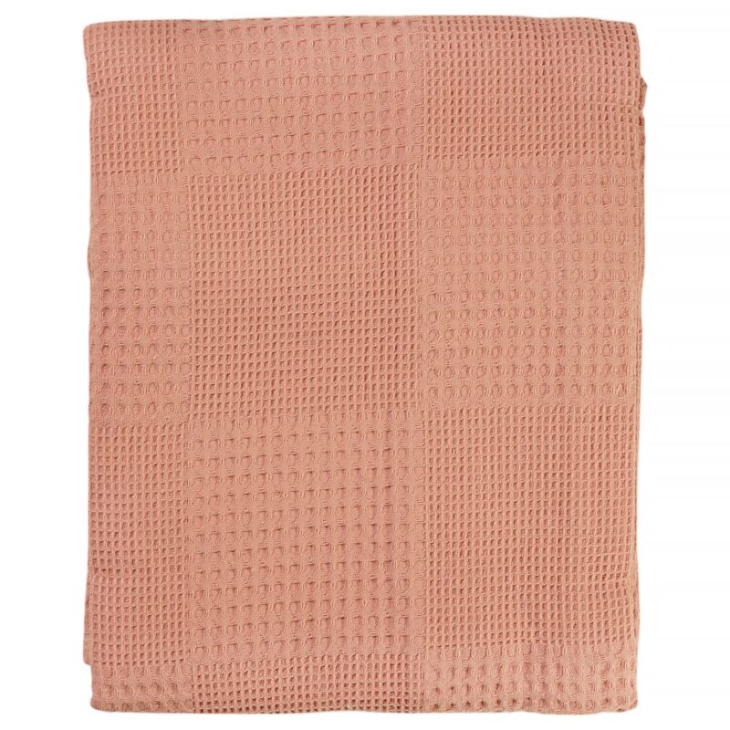 Bebelio πικέ βρεφική κουβερτούλα (1,00m X 1,10m) «Salmon Waffle»