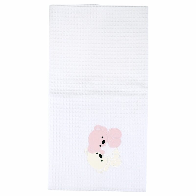 Little One καλοκαιρινό πικέ βρεφικό κουβερτάκι (1,12m X 0,78m) «Big Teddy» - Image 2