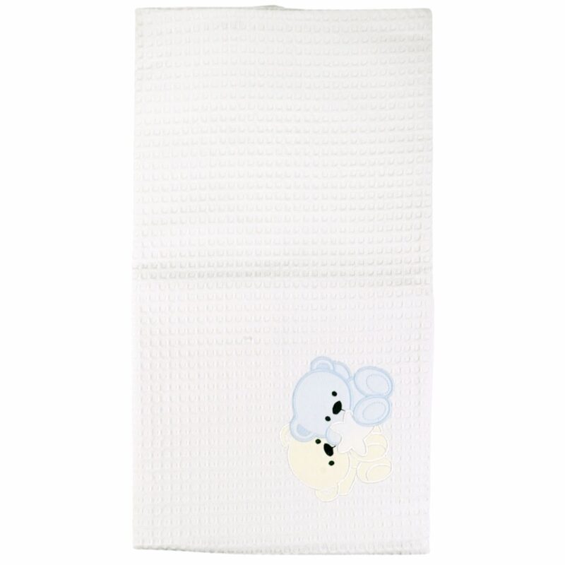 Little One καλοκαιρινό πικέ βρεφικό κουβερτάκι (1,12m X 0,78m) «A Big Teddy» - Image 2