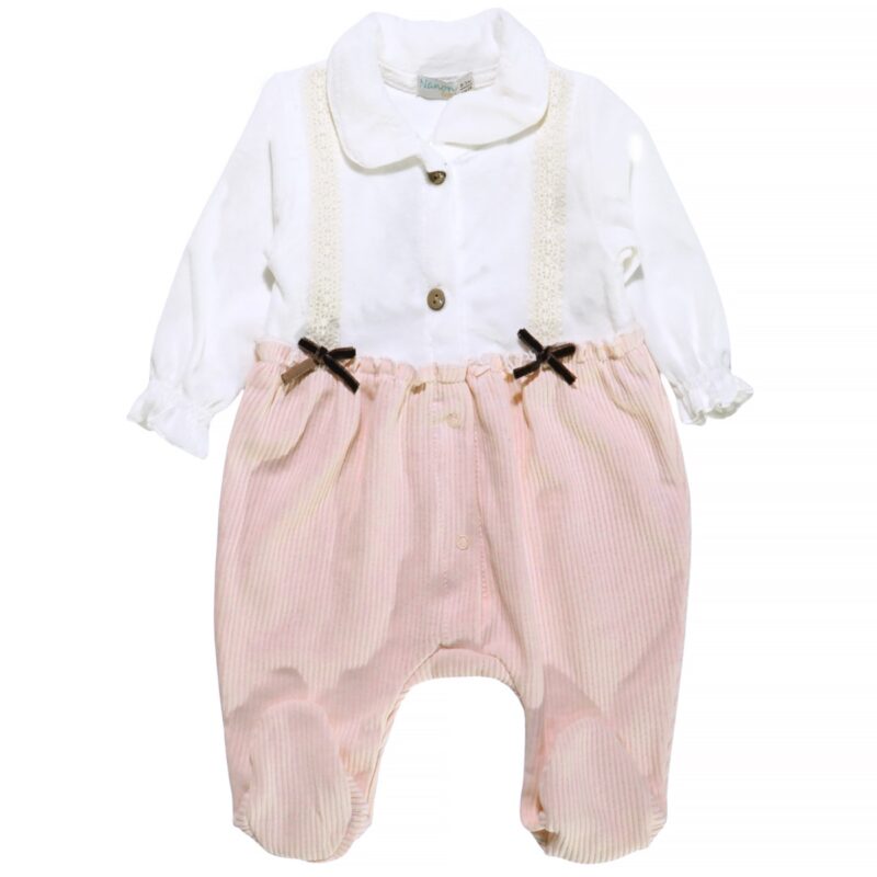 Nanon Baby ολόσωμο βελουτέ φορμάκι «Delicate»