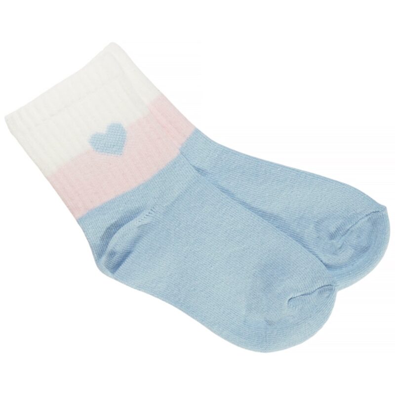 Panda παιδικές κάλτσες «Light Blue Heart»