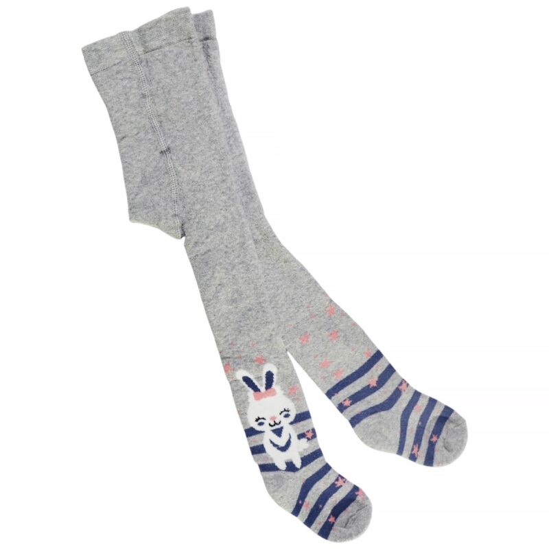 Melody Baby βρεφικό χοντρό καλσόν «Grey Sleepy Cat»