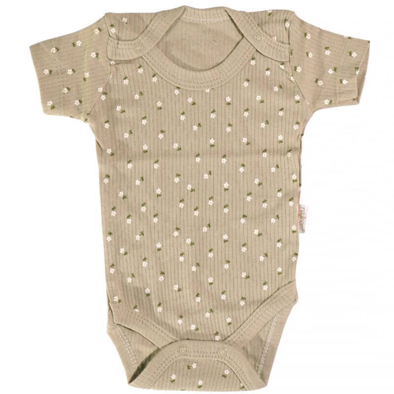 Nayinom βρεφικό κορμάκι «Beige Chamomiles»