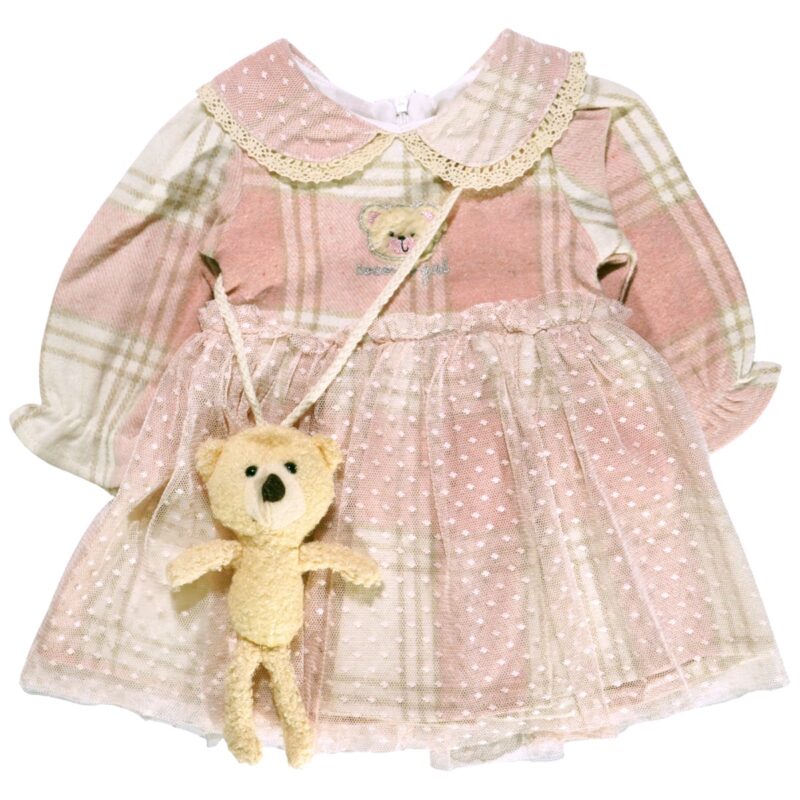 Cocosiss βρεφικό φορεματάκι με τσαντάκι «Little Girl»