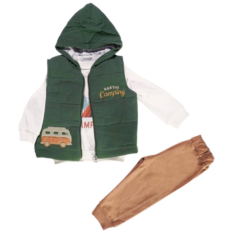Baby Hi βρεφικό σετ τριών τεμαχίων «Camping»