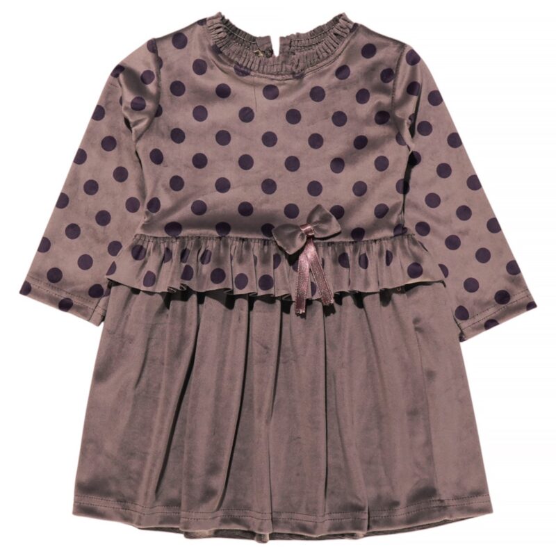 Carmina Kids βελουτέ φορεματάκι «Purple Velvet Lady»