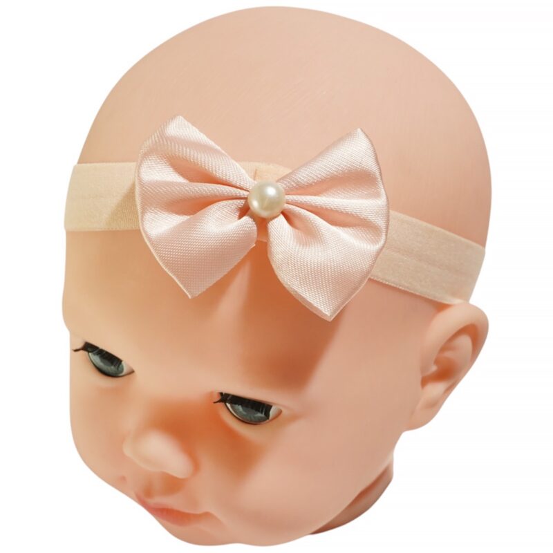 AZ κορδέλα μαλλιών «The Cutest Salmon Bow»