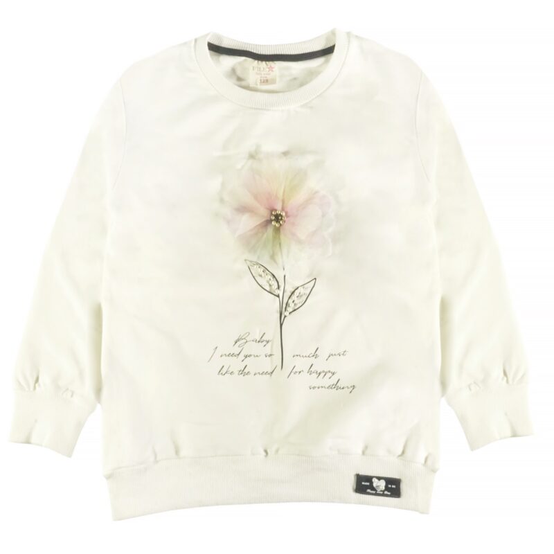 Star File φούτερ μπλούζα από λεπτό ύφασμα «Purple Tule Flower»