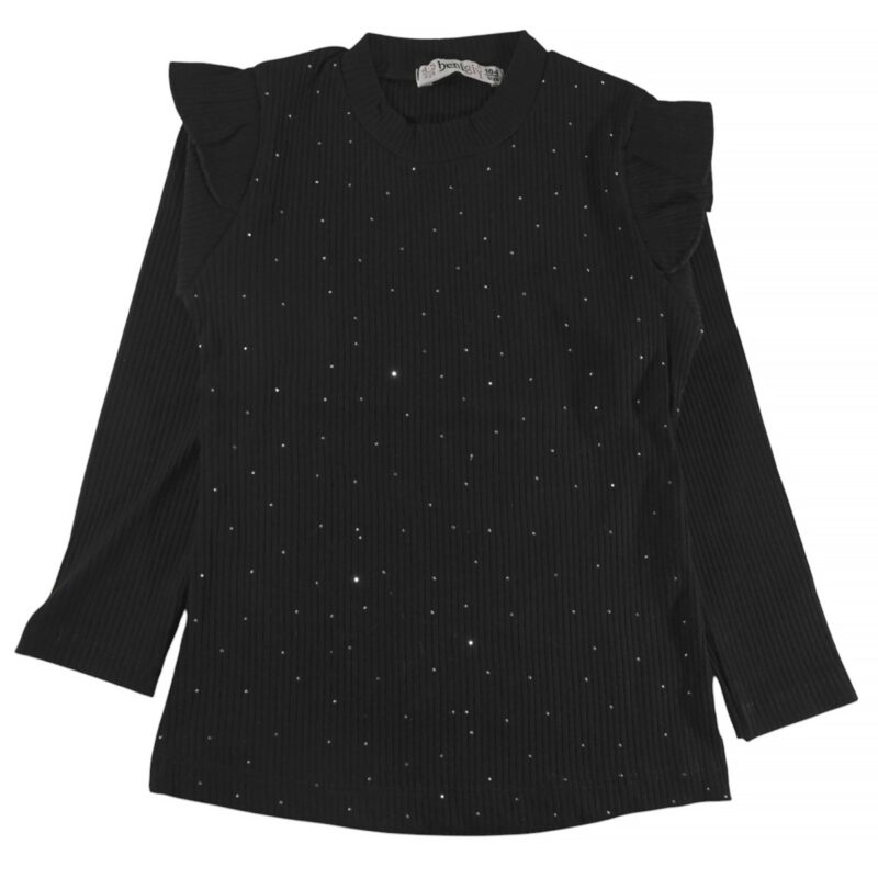 Benigiy ριμπ μπλούζα από λεπτό ύφασμα «Glamorous in Black»