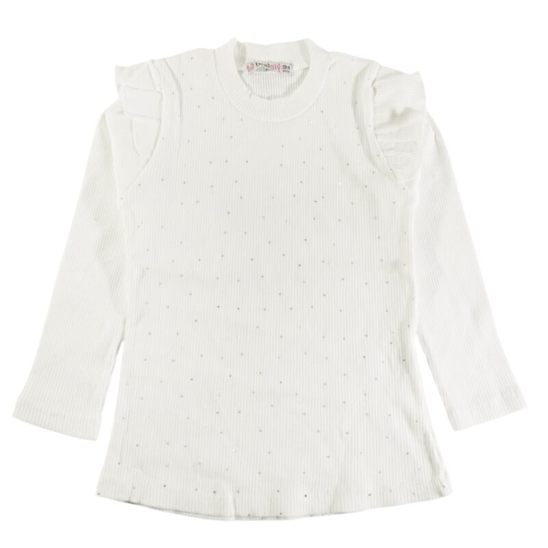 Benigiy ριμπ μπλούζα από λεπτό ύφασμα «Glamorous in Ecru»