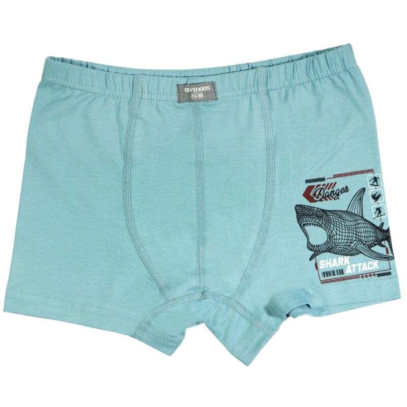 Biyo Kids μποξεράκι «Light Blue Shark Attack»