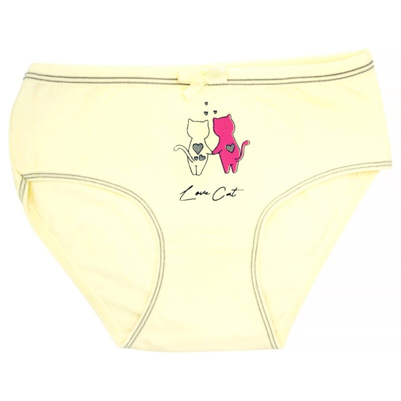 Biyo Kids βρακάκι «Yellow Love Cat»