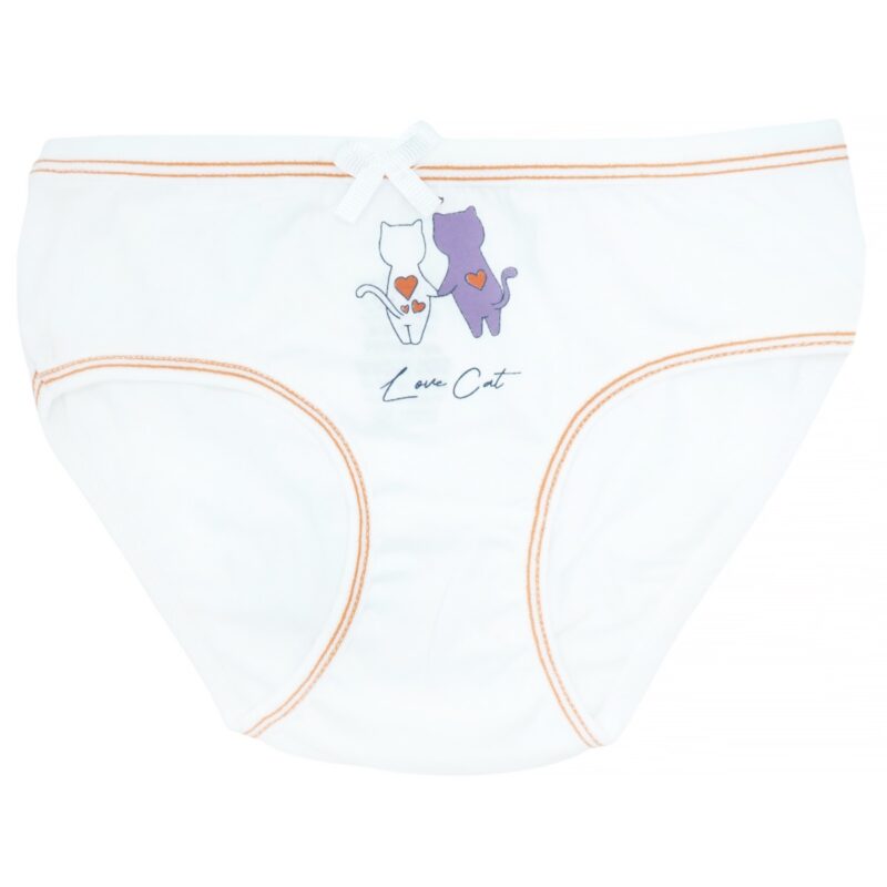 Biyo Kids βρακάκι «Ecru Love Cat»