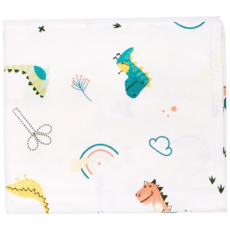 Bebelio πάνα αγκαλιάς «Cute Dinosaurs» (0,90m x 0,80m)