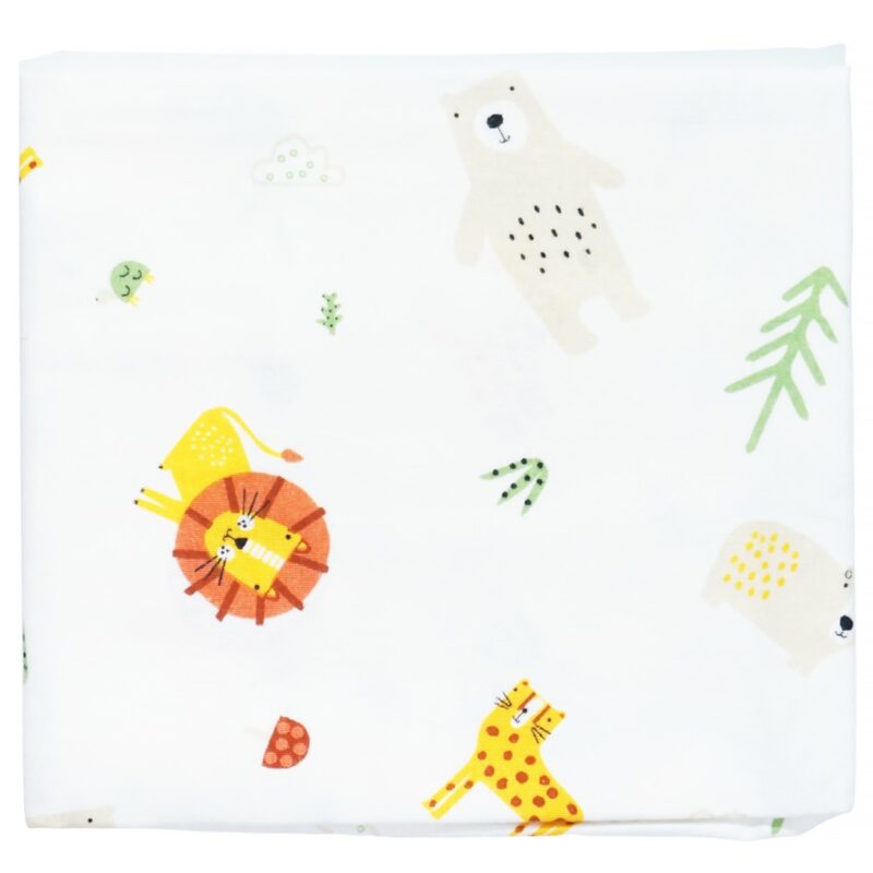 Bebelio πάνα αγκαλιάς «Cute Animals» (0,90m x 0,80m)