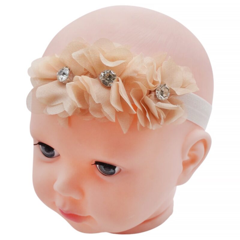 Defne κορδέλα μαλλιών «Beige Strass»