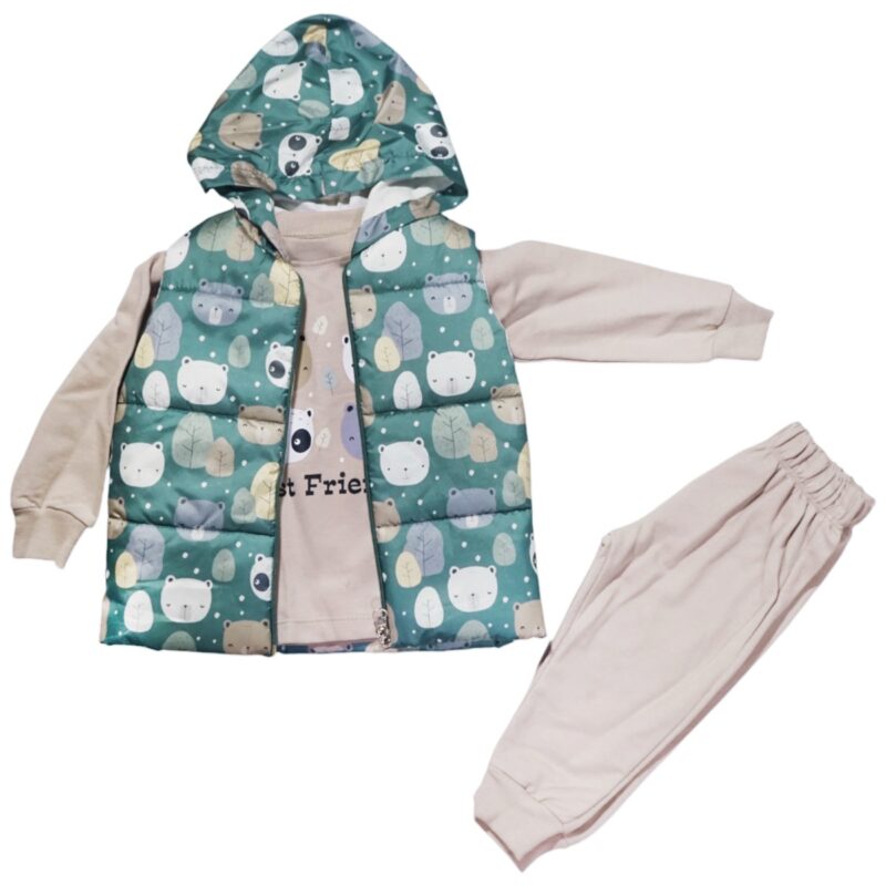Ayidino βρεφικό εποχιακό σετ τριών τεμαχίων «Best Friends»