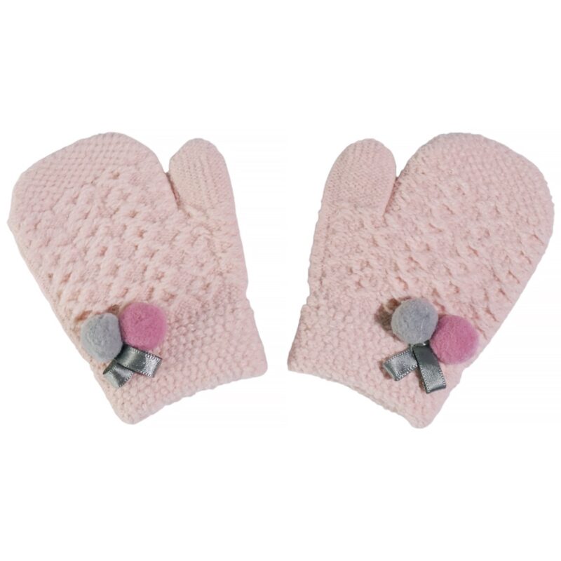 Kitti παιδικά πλεκτά γάντια χούφτες «Pon-Pon»