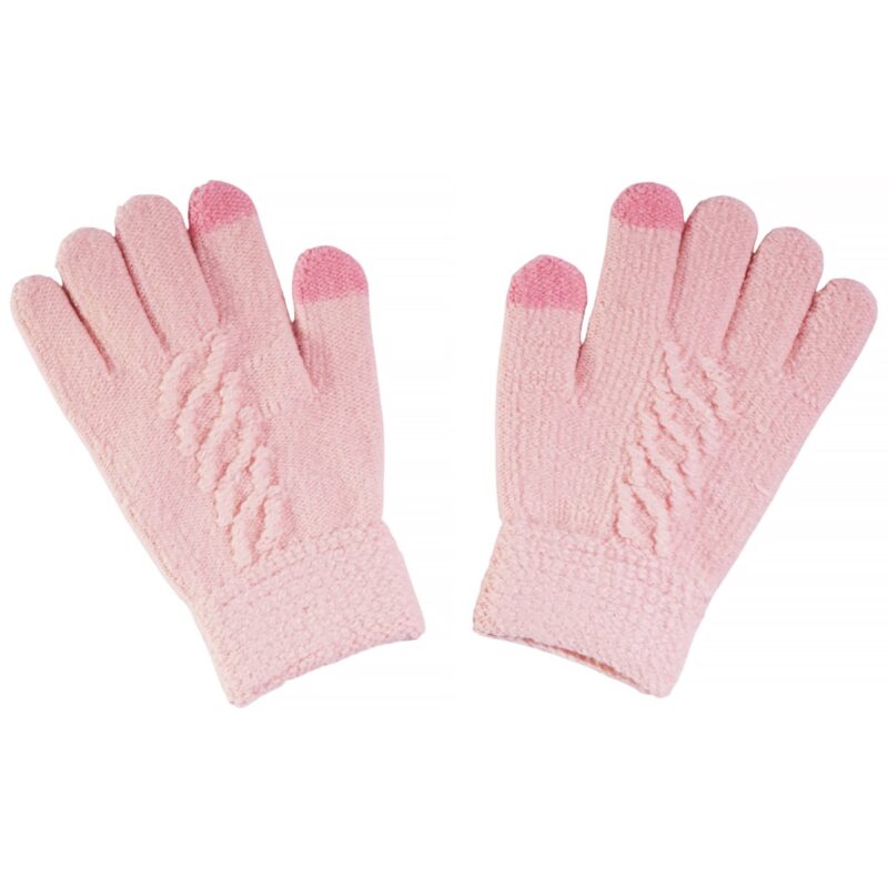 Kitti παιδικά πλεκτά γάντια «Pink Warmth»