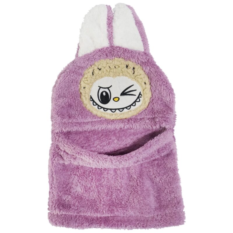 Minikep παιδικό σκουφάκι full face «Purple Creature»