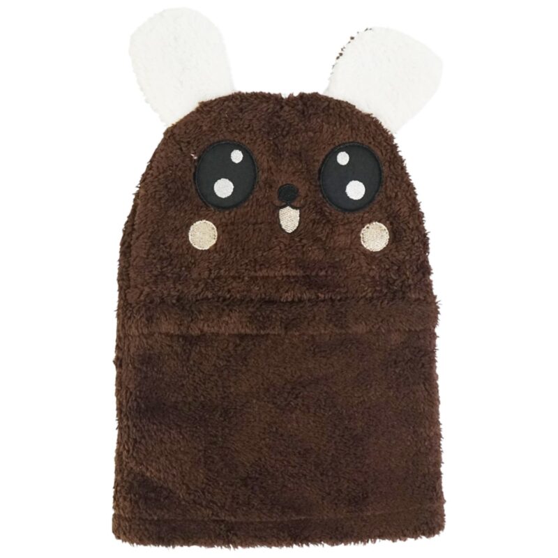 Minikep παιδικό σκουφάκι full face «Dark Brown Panda»