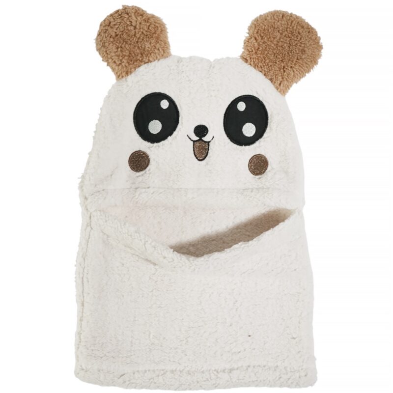 Minikep παιδικό σκουφάκι full face «Beige Panda»