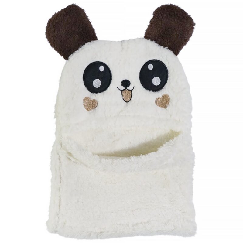Minikep παιδικό σκουφάκι full face «Ecru Panda»