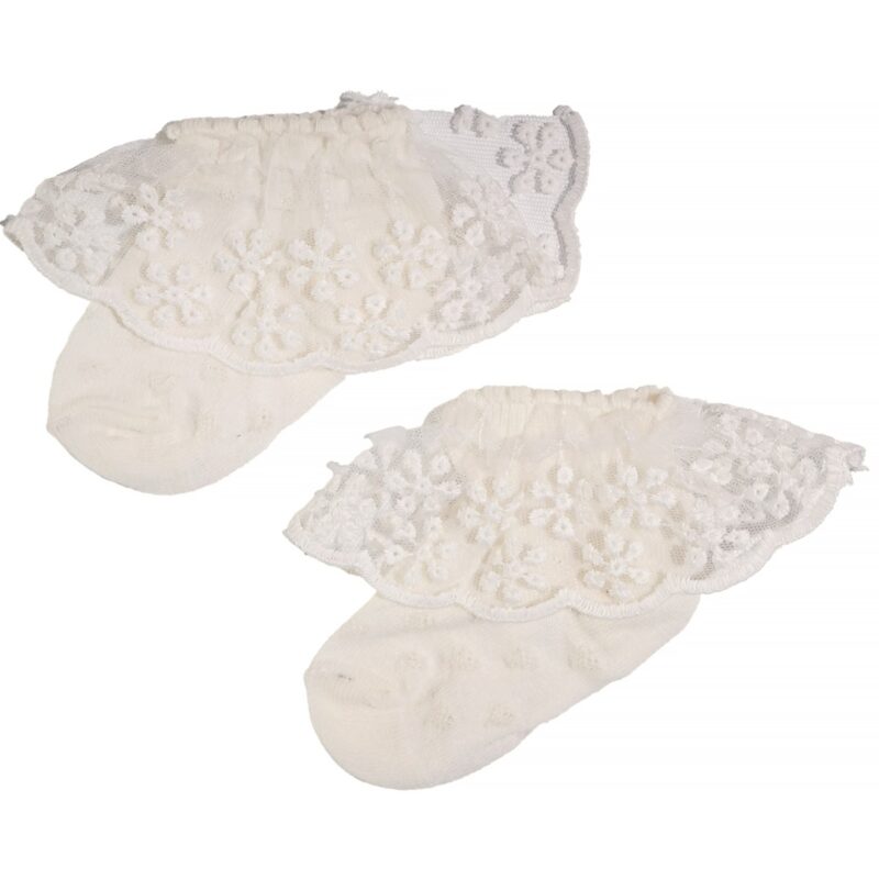 Baby Kral καλτσούλες με τούλι «Ecru Lace»