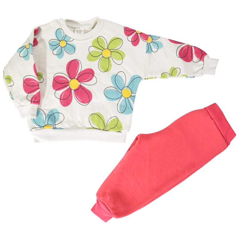 Minibilx βρεφικό σετ φόρμας με χνούδι «Colorful»